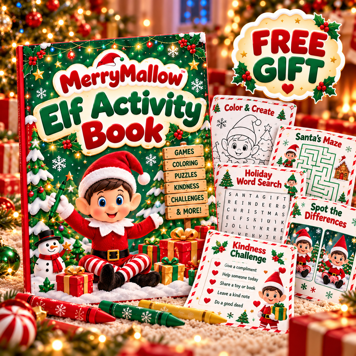 MerryMallow™ Elf Activity Book
