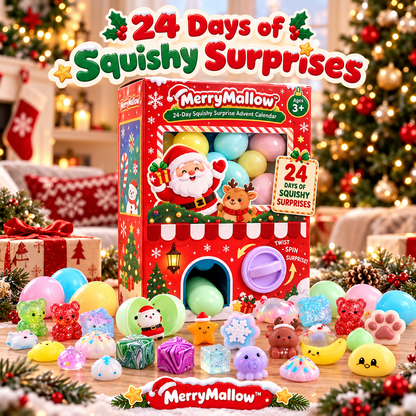 MerryMallow™ 24-Day Squishy Surprise Advent Calendar