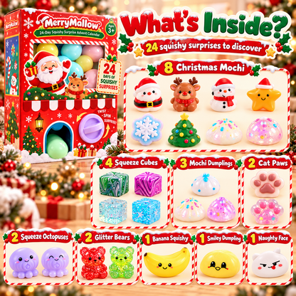 MerryMallow™ 24-Day Squishy Surprise Advent Calendar