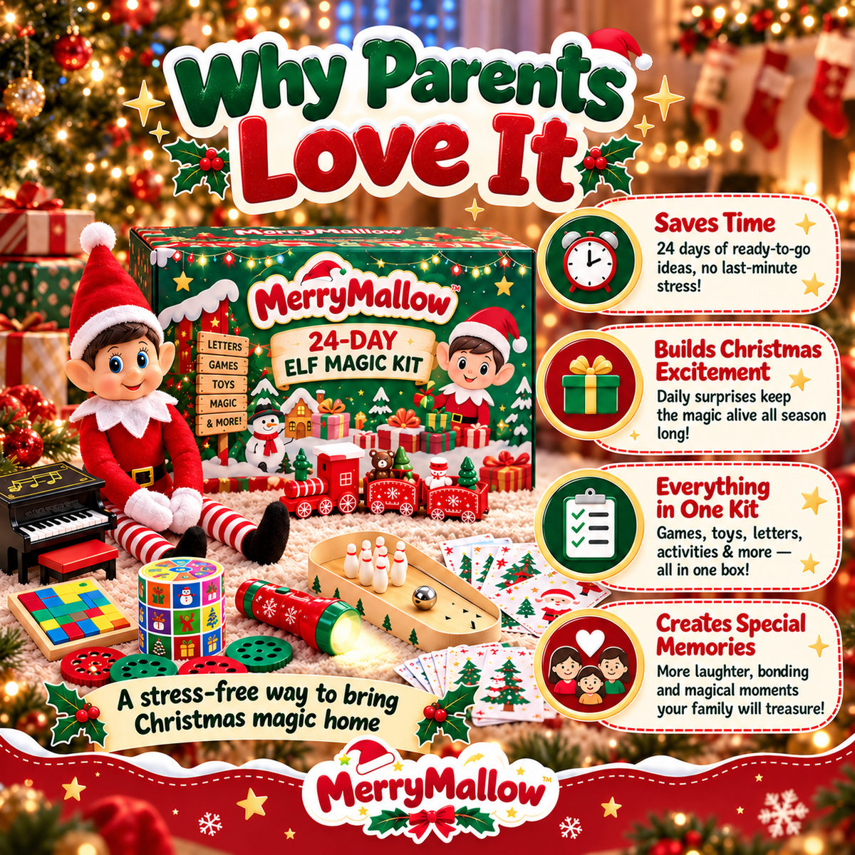 MerryMallow™ 24-Day Elf Magic Kit